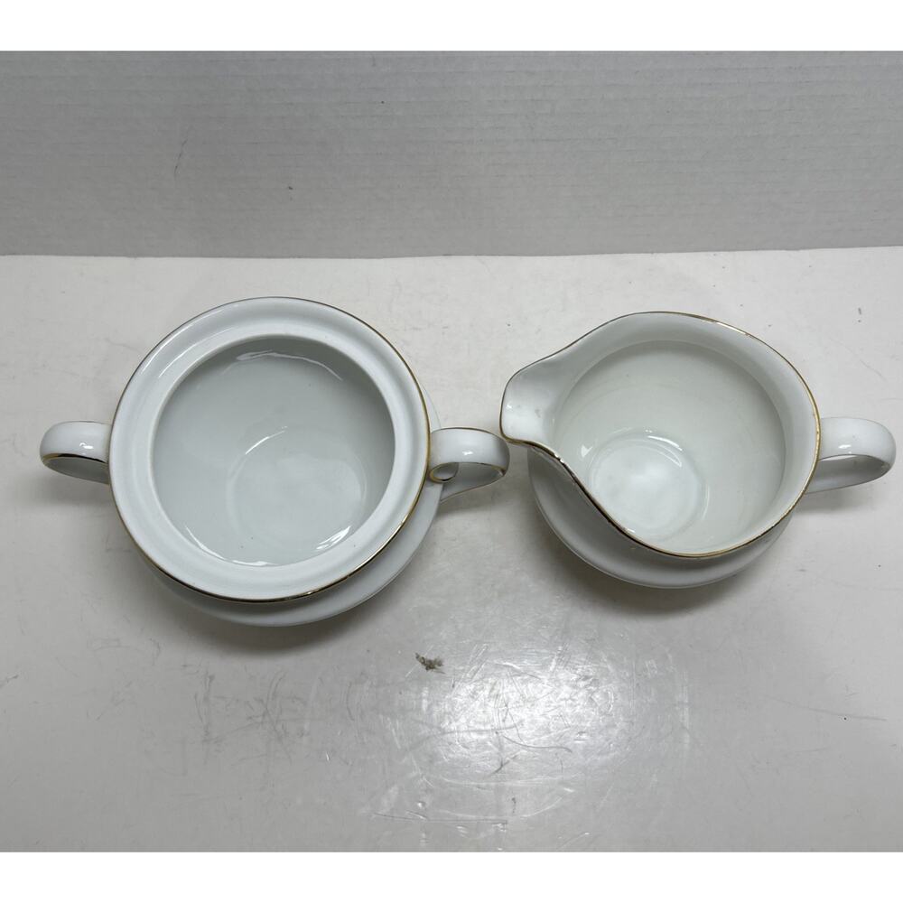 Empress Dresden Flowers Porcelain Creamer & Sugar Hutschenreuther Serb Bavaria - Picture 6 of 16